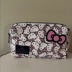 Hello Kitty Pink and Black Patterned Pouch